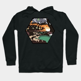 Zion National Park Subway Slot Canyon Sticker Hoodie